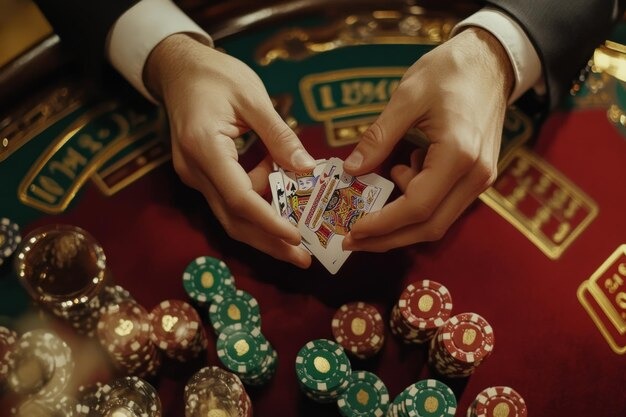 mainduit mobile app showing live blackjack table with betting interface